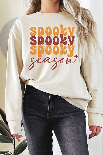 SPOOKY SEASON TERRY SWEATSHIRT 