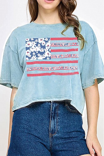 DAISY AMERICA FALG MINERAL LONG CROP TOP