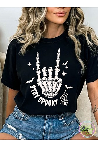 STAY SPOOKY GLOW IN THE DARK T SHIRTS