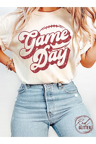 GAME DAY GLITTER T SHIRTS