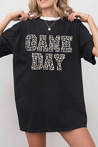 GAME DAY GRAPHIC OVERSIZED T SHIRTS