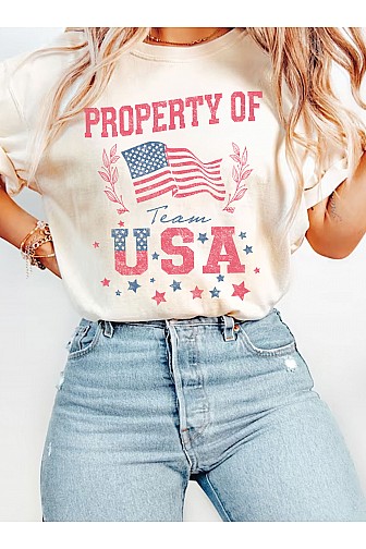 PROPERTY OF TEAM USA T SHIRTS
