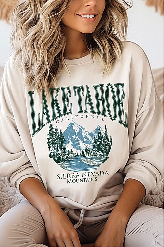 LAKE TAHOE BRUSHED SWEATSHIRTS