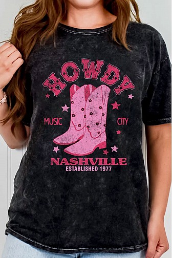 HOWDY BOOTS MINERAL GRAPHIC TSHIRTS