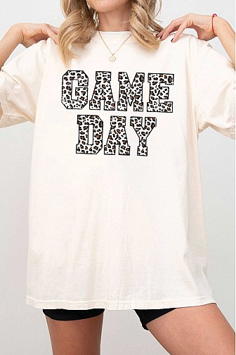 GAME DAY GRAPHIC OVERSIZED T SHIRTS